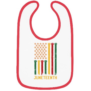 Discover US Flag Juneteenth Bibs