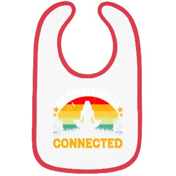 Discover Be spiritually connected yoga Vintage Bibs