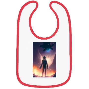 Discover galaxy space satelite astronaut Bibs