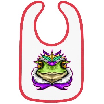 Discover Frog King Or Frog Prince With Royal Fur For Mardi Bibs