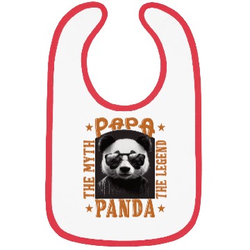 Discover Papa panda the myth the legend funny gift Bibs