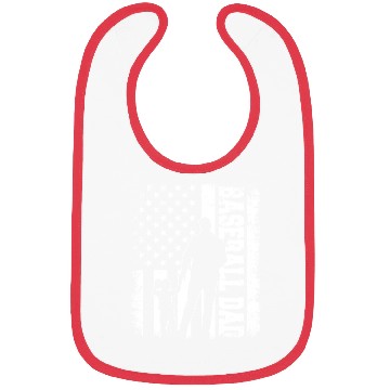 Discover Baseball Dad USA Flag Baseball Dad Player Father Bibs