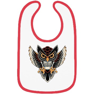 Discover Owl Skull Bibs