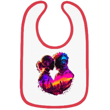 Discover Embrace the Future with Cyberpunk Couples in Love Bibs