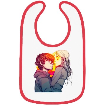 Discover Lovley Couple Colorful three Bibs