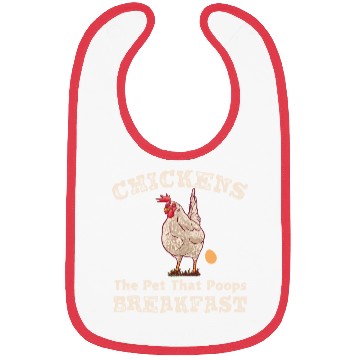 Discover Chickens the Pet that Poops Breakfast Farmer Bibs