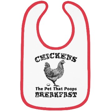 Discover Chickens the Pet that Poops Breakfast Farmer Bibs