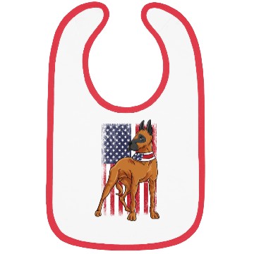 Discover Great Dane USA Flag Bibs