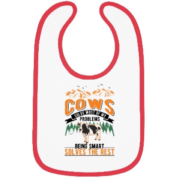 Discover Cow Gift Farmer Cattle Breeder Cows Bibs