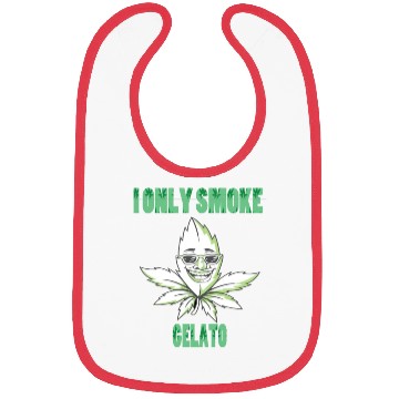 Discover I ONLY SMOKE GELATO Bibs