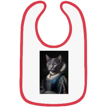 Discover Russian Blue Cat Breed Portrait Royal Renaissance Bibs