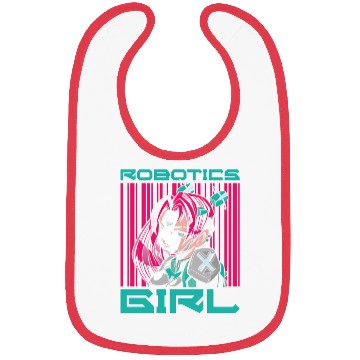 Discover Robot Robotics Engineer Female Bibs