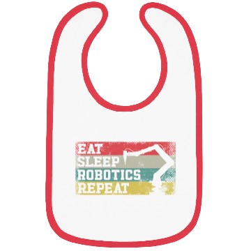 Discover Robot Robotics Engineer Retro Bibs