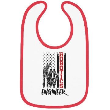 Discover Robot Robotics Engineer American Bibs