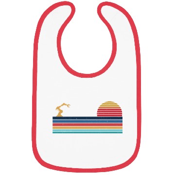 Discover Robot Robotics Engineer Retro Bibs