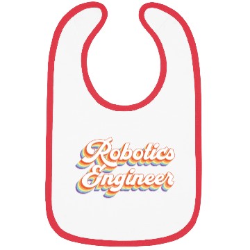 Discover Robot Robotics Engineer Retro Bibs