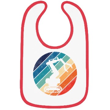 Discover Robot Robotics Engineer Retro Bibs