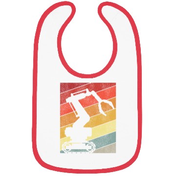 Discover Robot Robotics Engineer Retro Bibs