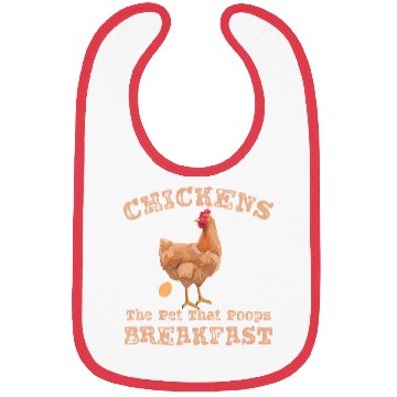 Discover Chickens the Pet that Poops Breakfast Farmer Bibs