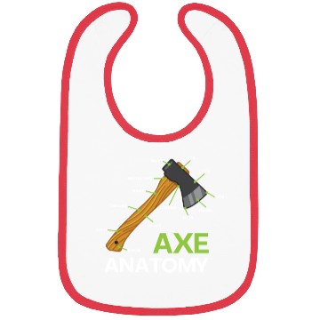 Discover Funny Axe Anatomy For Axe Thrower Bibs