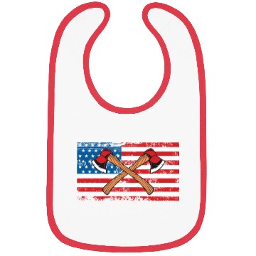 Discover Patriotic American Flag For Axe Thrower Bibs