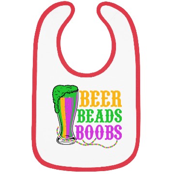 Discover Beer Beads Boobs Mardi Gras Party Bibs