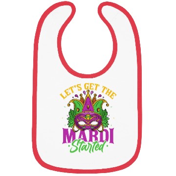 Discover Let's Get The Mardi Started Mardi Gras Parade Bibs