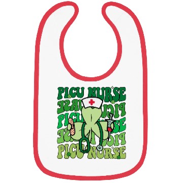 Discover Groovy PICU Nurse Funny St Patrick's Day Bibs