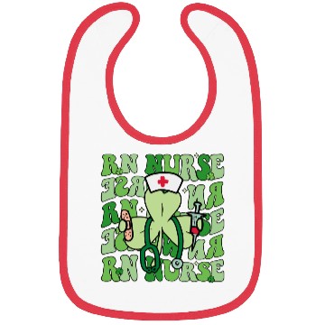 Discover Groovy Registered Nurse Funny Shamrock Bibs