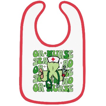 Discover Groovy OR Nurse Funny Shamrock St Bibs