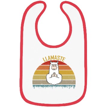 Discover Llamaste Funny Yoga For LLama Lover Bibs