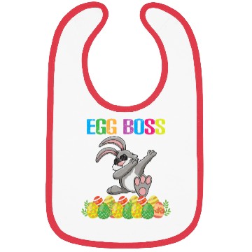 Discover Dabbing Egg Boss Easter Bunny Bibs