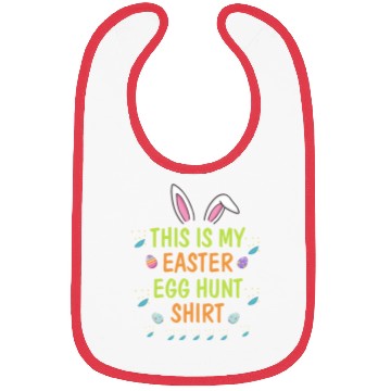 Discover This Is My Easter Egg Hunt Funny Rabbit Face Squad Bibs