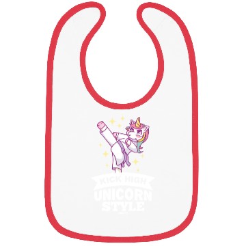 Discover Unicorn girl martial arts training Bibs