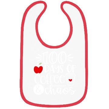 Discover 100 Days Of Coffee Chaos Teacher Happy 100 Days Of Bibs