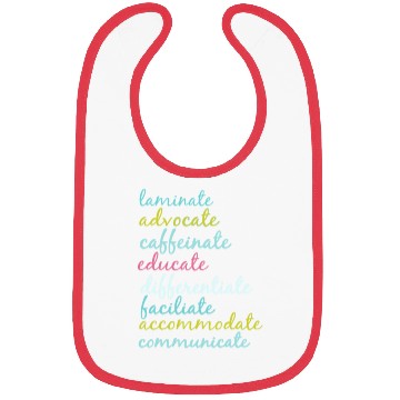 Discover Special Education Teacher Laminate Advocate Caffei Bibs