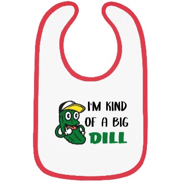 Discover I'm Kind of a Big Dill Cute Pickle for Baby, Baby Bibs