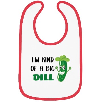 Discover I'm Kind of a Big Dill Cute Pickle for Baby, Baby Bibs