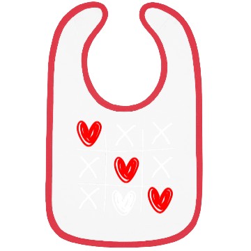 Discover Cute Tic Tac Toe Hearts Valentines Day Bibs