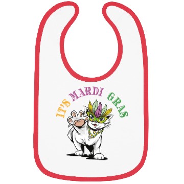 Discover Cat Mardi Gras Bibs