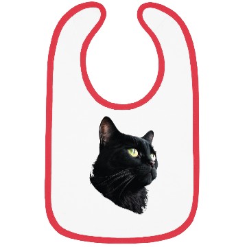 Discover BACK CAT 3D FACE Bibs