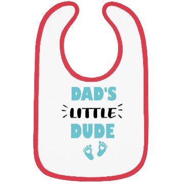 Discover Dad's Little Dude Cute Toddler Clothes For Boy Bibs