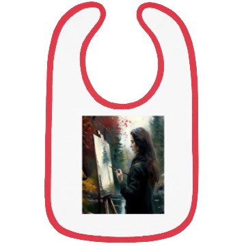 Discover Art Painter Girl Nature Painting Art Painter Bibs