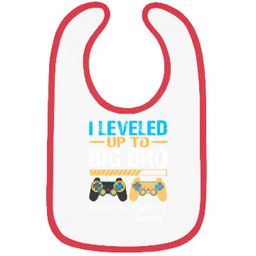 Discover I leveled Up To Big Bro Gamer New Brother Bibs