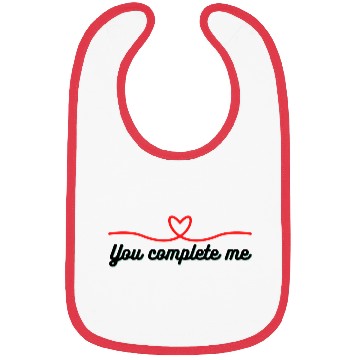 Discover You complete me nice Bibs design