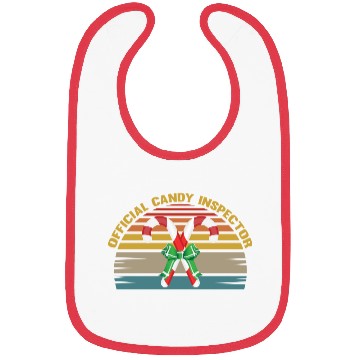 Discover Official Candy Inspector Halloween Candy Corn Bibs