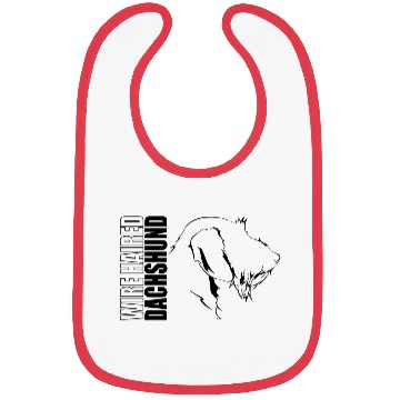 Discover Funny Wire Haired Dachshund Profile dog mom Bibs