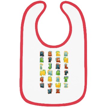 Discover Dino Lover Alphabet Dinosaur Letters Bibs
