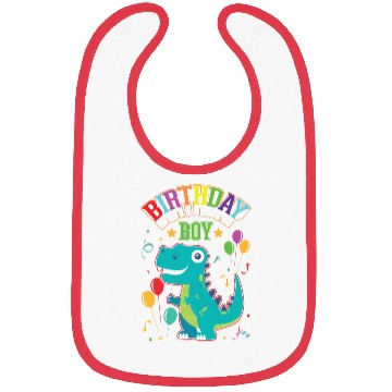 Discover Birthday Boy Dinosaur Lover Bibs