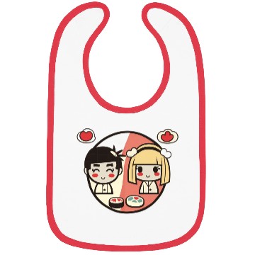 Discover "Sushi Love" Valentine's Day Couple Set Bibs